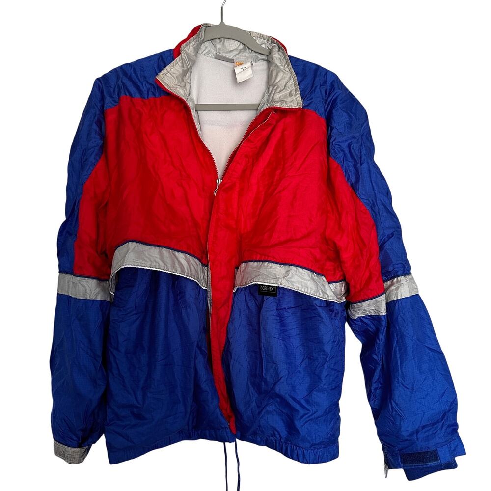 ASICS Mens Jacket GoreTex Vintage Lined Zipper Front Elastic Waist size Large